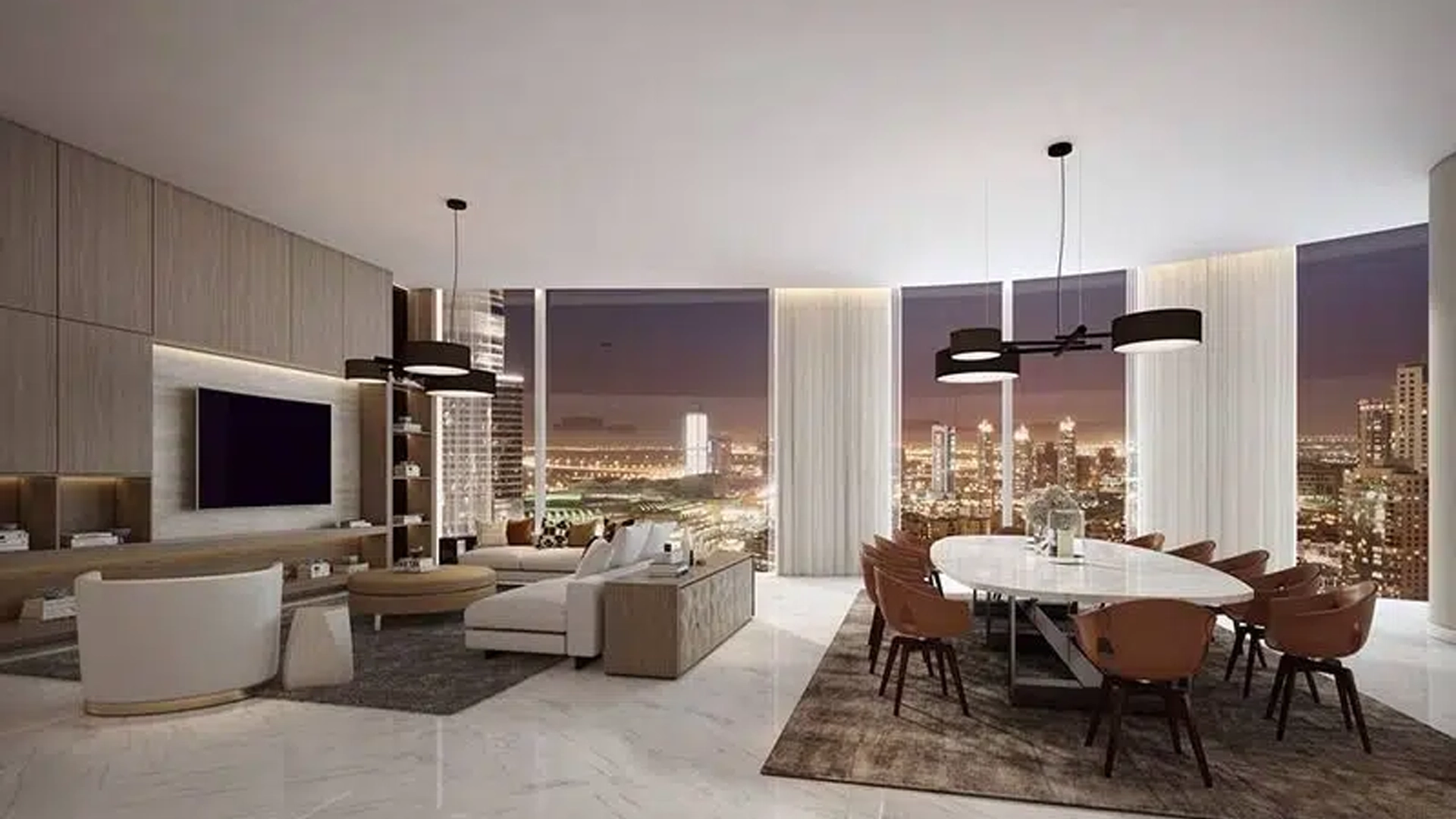 Edge-Realty-شقة 3 غرف نوم  للبيع في العنوان رزيدنسز دبي أوبرا