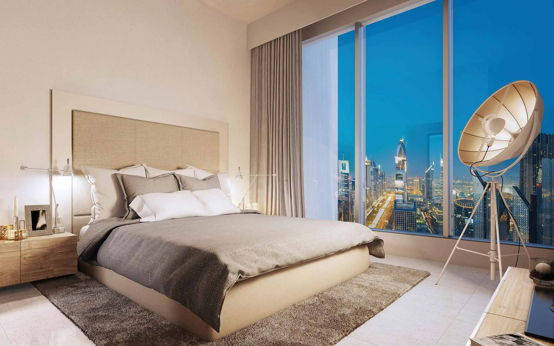 Элегантные трехспальные апартаменты в Forte Downtown Dubai